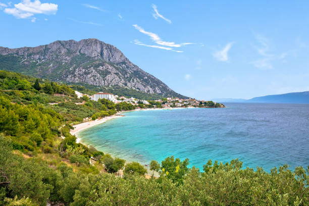 istock Gradac village on Makarska riviera waterfront view 1306604692