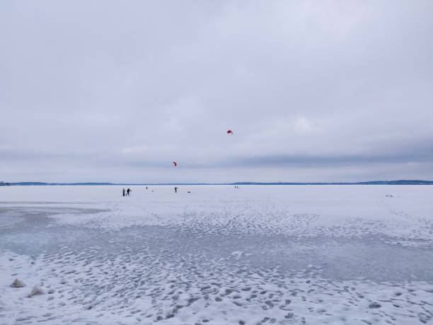 istock Enjoying various activities over a frozen lake 1306608968