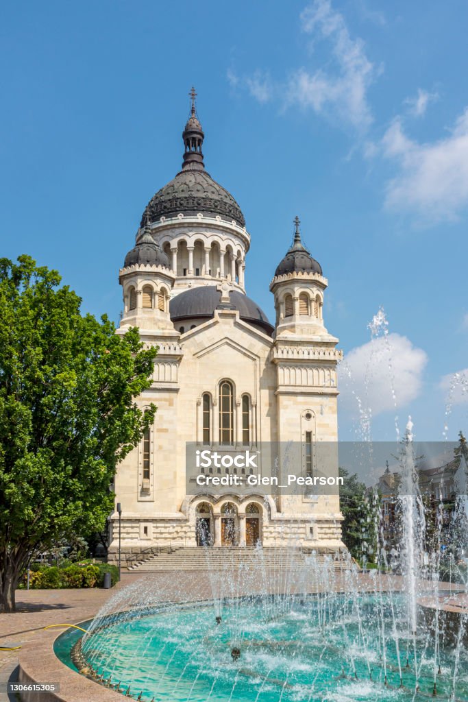 Assumption Cathedral in Cluj-Napoca Assumption Cathedral and Piața Avram Iancu in Cluj-Napoca in Transylvania, Romania Cluj Napoca - Romania Stock Photo