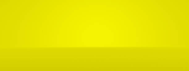 istock Yellow abstract wide background and vivid light backdrop room with empty blank gradient wallpaper blur design. 3D rendering. 1306618349