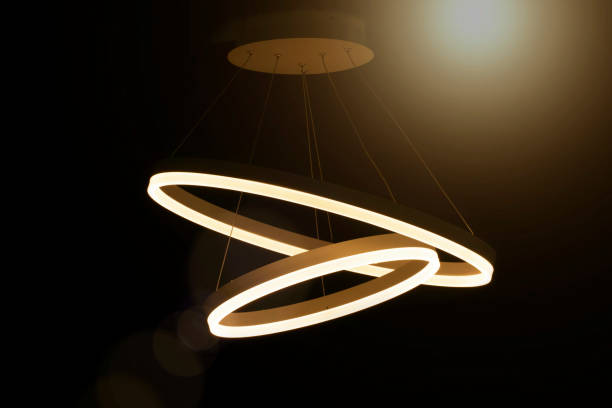 istock Bent tube luminaire, decorative room lighting 1306619743