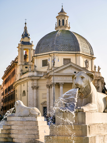 The Equestrian Monument of Ferdinando I is a bronze equestrian statue by Giambologna. the Piazza of the Annunziata in Florence, region of Tuscany, Italy