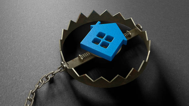 istock The house is like a bait inside a trap 1306629866