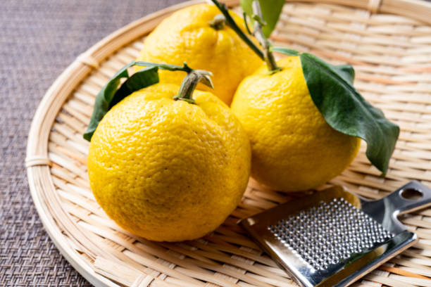 istock Yellow Japanese Yuzu 1306632737