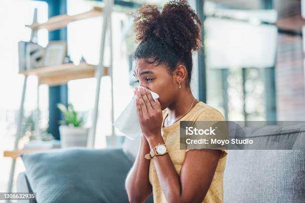 A Day Of Rest Is The Route To Recovery Stock Photo - Download Image Now - Allergy, Sneezing, Season