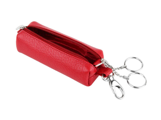 istock Red housekeeper female leather expensive briefcase 1306633626