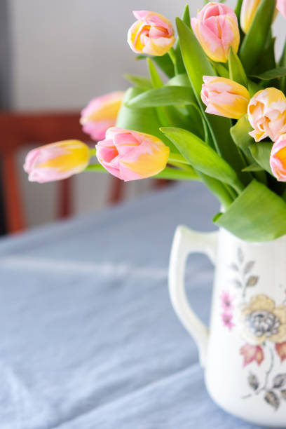 istock Spring bouquet of pink tulips 1306633783