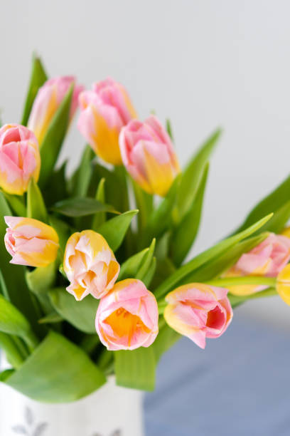istock Spring bouquet of pink tulips 1306633784