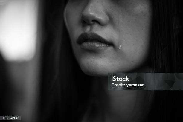 Woman Shedding Tears Stock Photo - Download Image Now - Sadness, Women, One Woman Only
