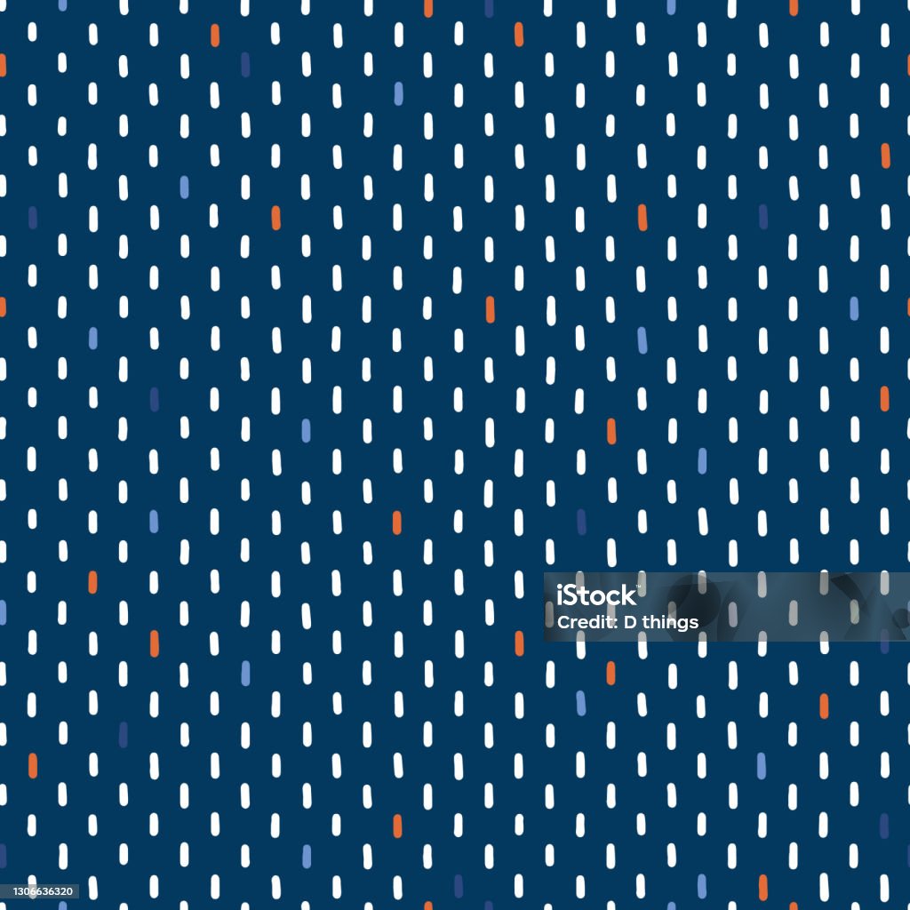 Vector Dashes Seamless Pattern Stock Illustration - Download Image Now ...