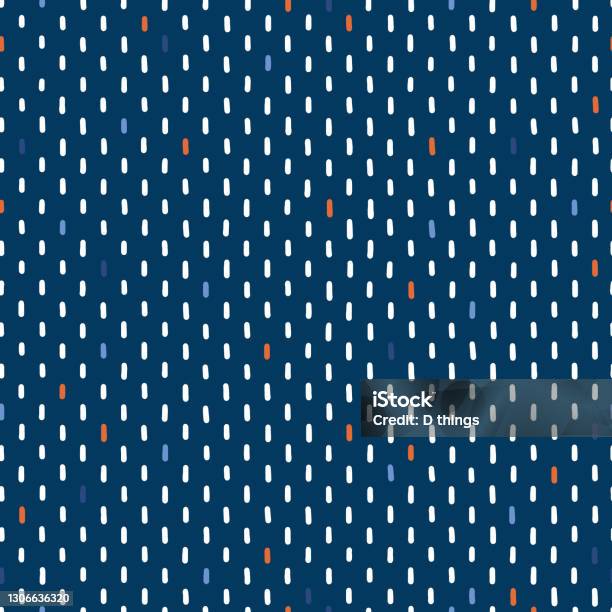 Vector Dashes Seamless Pattern Stock Illustration - Download Image Now ...