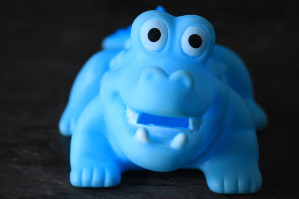 blue crocodile doll to play kids games.