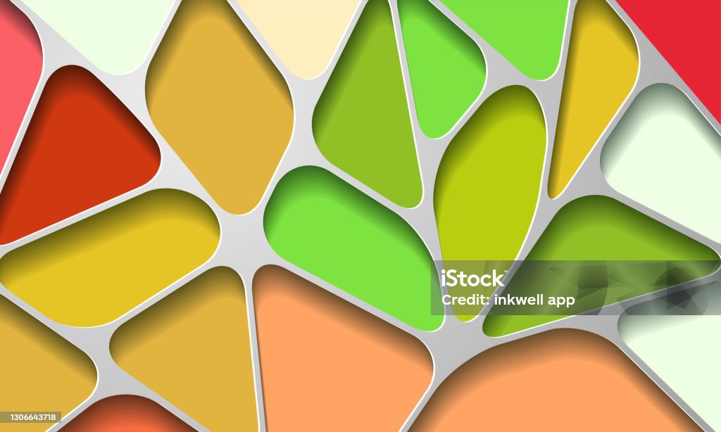 Overlap Effect Modern Background With 3d Overlap Layers Effect Stock Illustration ...