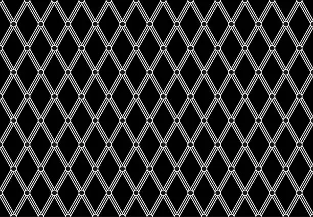 Vector illustration of iStock Simple Black And White Diagonal Line Pattern Stock Photo