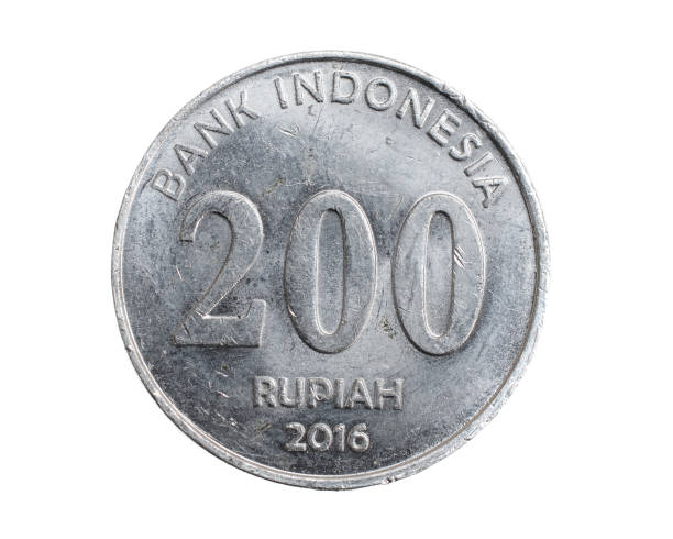 istock Indonesia two hundred rupiah coin on a white isolated background 1306645352