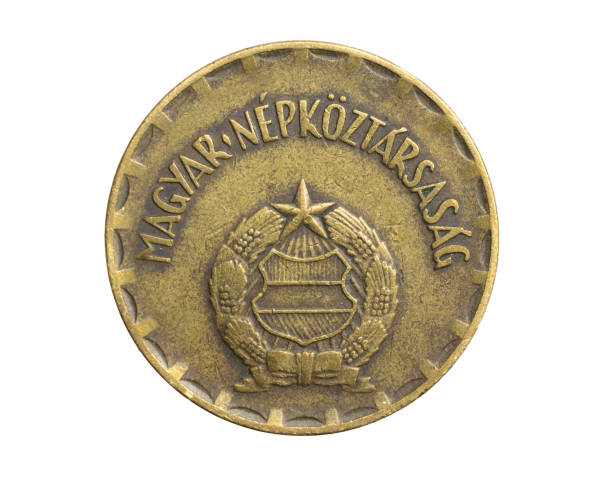 istock Hungary two forints coin on a white isolated background 1306655556