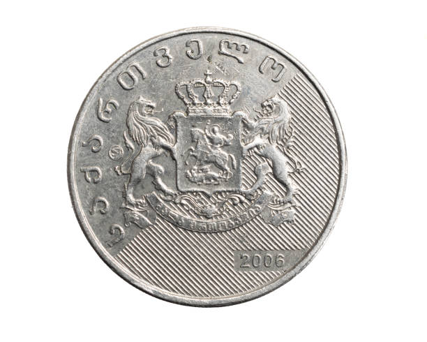 istock one Georgian lari coin isolated on white background 1306655568