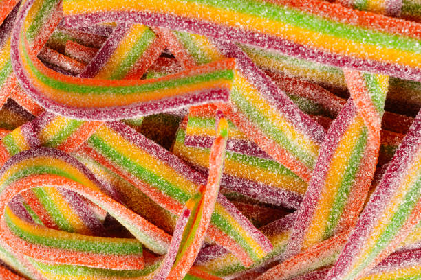 istock Colorful jelly beans background. Jelly candies pattern. 1306660324