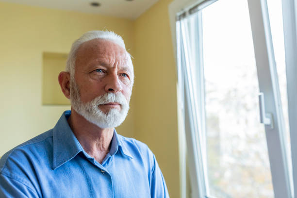 istock Handsome Senior Man is Feeling Lonely and Depressed. 1306662148