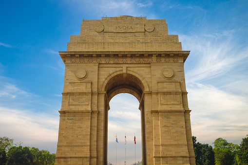 India Gate, aka All India War Memorial,  in New Delhi, India