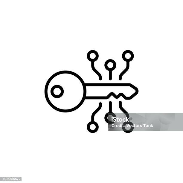 Encryption Key Stock Illustration - Download Image Now - Cut Out, Data ...