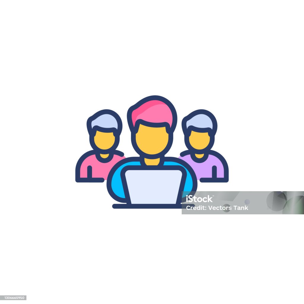 Working Group Vector Work Group Stock Illustration - Download Image Now - Business ...