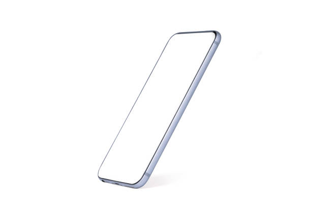 istock Smartphone mockup , Isolated of mobile phone with blank screen frame template on white background. 1306666574