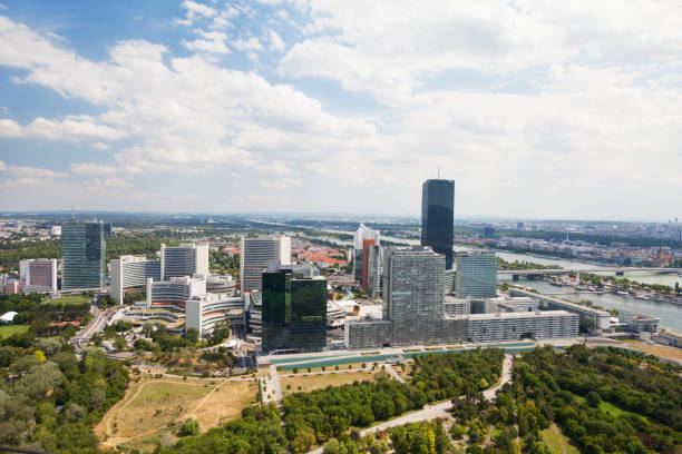 istock UN Building and corporate buildings in Vienna 1306667721