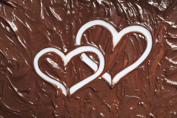 Heart shape chocolate cake - close up and shallow depth of field