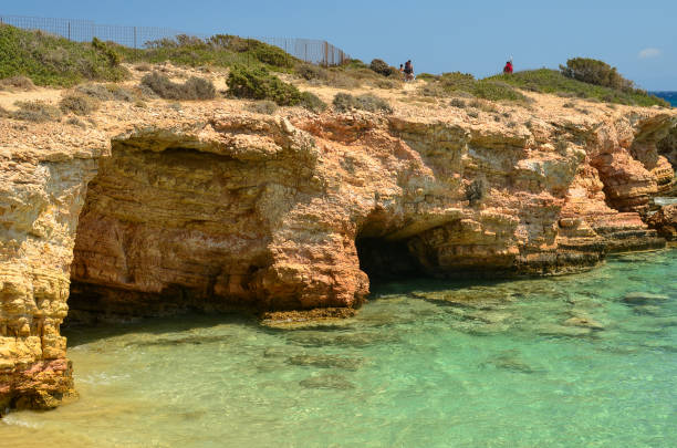 istock Turquoise sea water under the rocks 1306671754