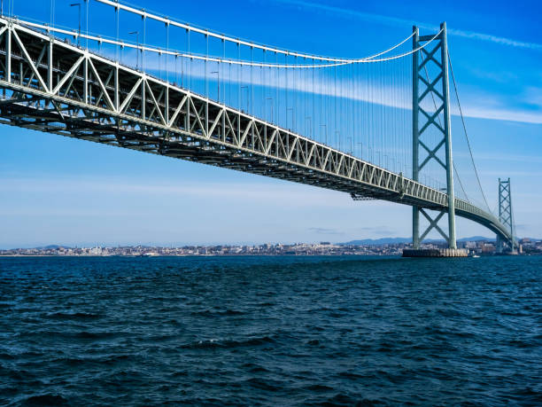 istock Blue Sky and Akashi Kaikyo Bridge 1306672001
