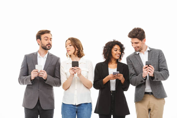 istock Group of confident young business people 1306672103