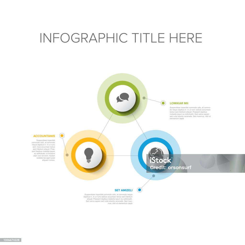 Infografic Multiple Multipurpose Infographic Template With Three Elements 1 From 6 Stock ...