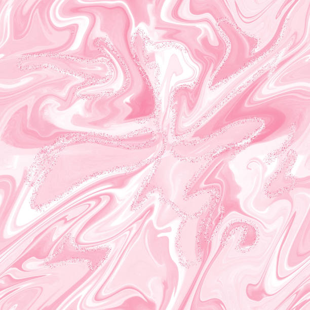 istock Pink abstract luxury composition Inkscapes. Watercolour landscape, texture, marbling, Alcohol ink, Fluid chaos, art, kintsugi style and liquid marble and watercolor seamless 1306675715