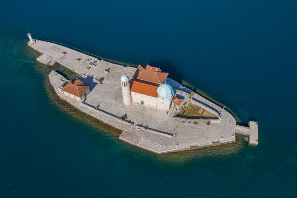 istock Small artificial Island with church on it 1306679628
