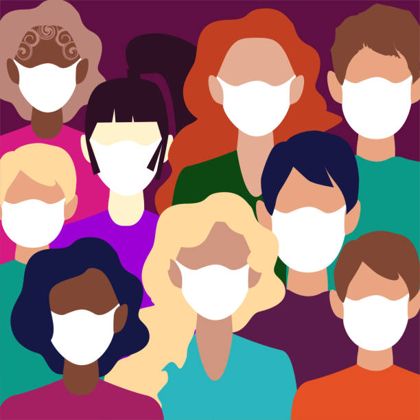 istock The coronavirus in China has spread to all continents. Novel coronavirus (2019-nCoV), people wearing a white medical mask. Coronavirus quarantine concept. Vector graphics. 1306685635