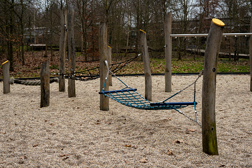 a playground on the gravel in The Netherlands