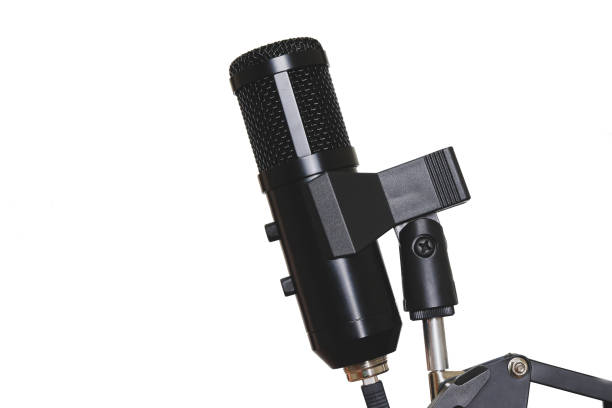 istock Microphone Studio For Music Record and speaker for broadcast. 1306692610