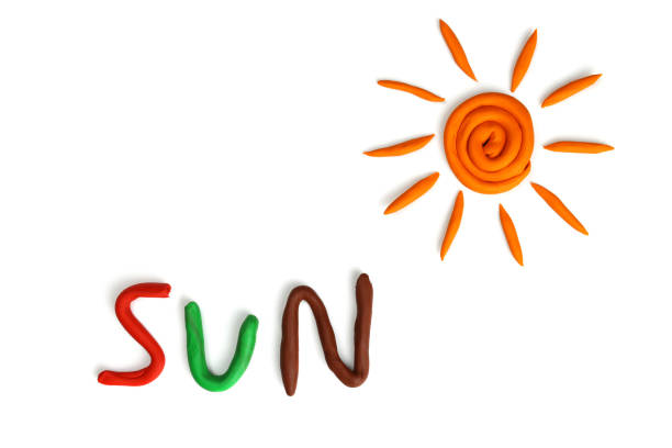 istock word sun made of plasticine isolated on white 1306697058