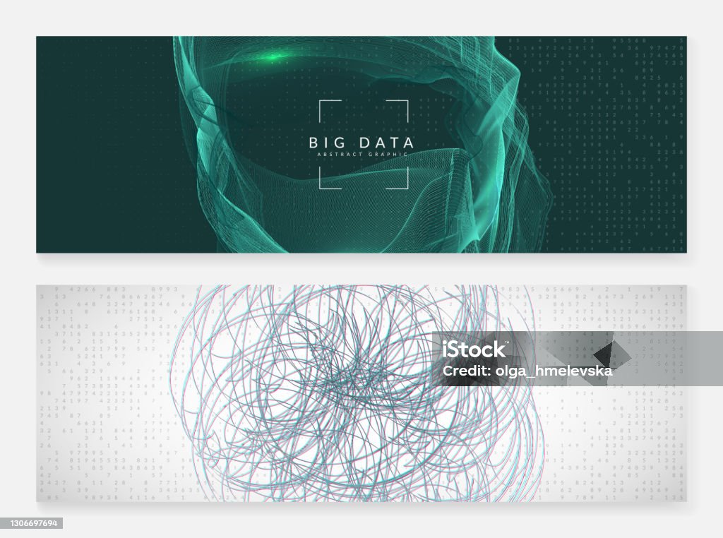 Big Tech Abstract Big Data Concept Digital Technology Abstract Stock Illustration ...