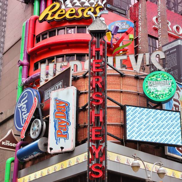 hersheys, times square - hersheys zdjęcia i obrazy z banku zdjęć