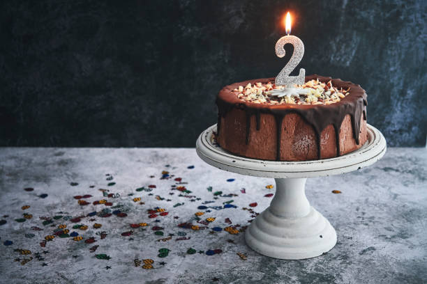 istock 2nd Birthday Cake with Chocolate 1306703870
