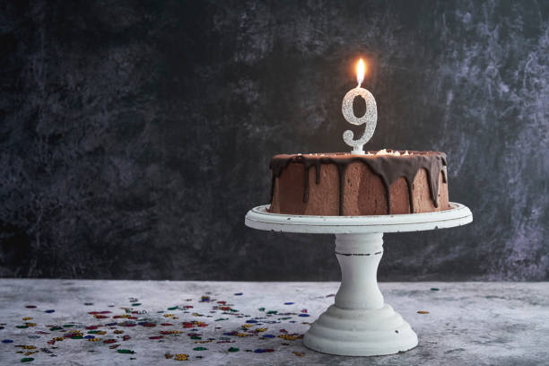istock 9th Birthday Cake with Chocolate 1306703960
