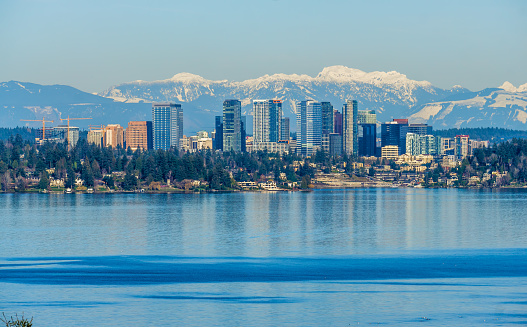 A view of the skyline of Bellevue, Washington.