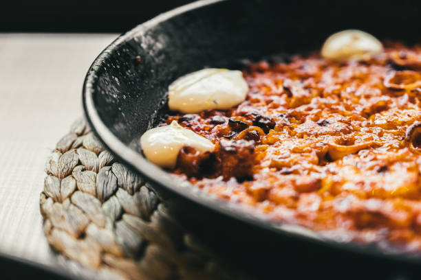 istock Paella in a spanish restaurant 1306712119