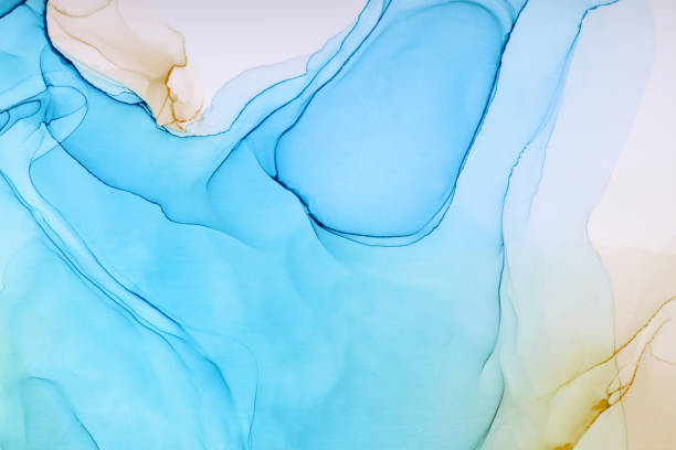 istock Abstract colorful Ink background. Alcohol Ink art. 1306714490