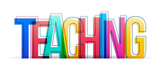istock Colorful overlapped letters of the word ''Teaching'' 1306714674