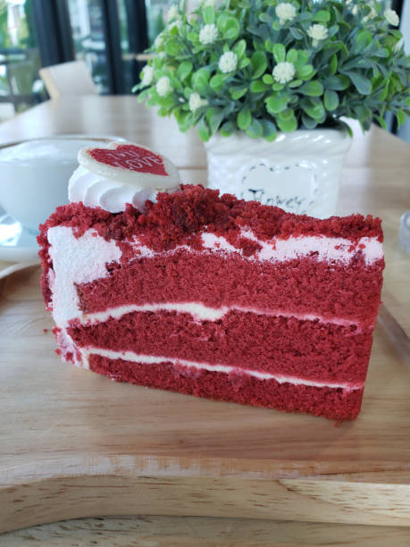 istock Red velvet cake with cream cheese 1306721953