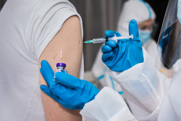 Vaccination against virus disease stock photo