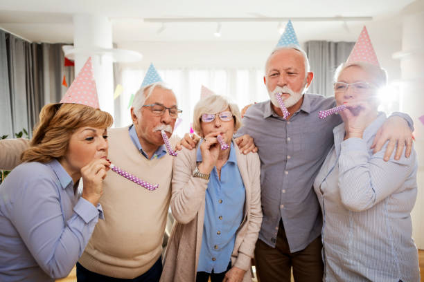 istock Birthday with friends is fun 1306728056
